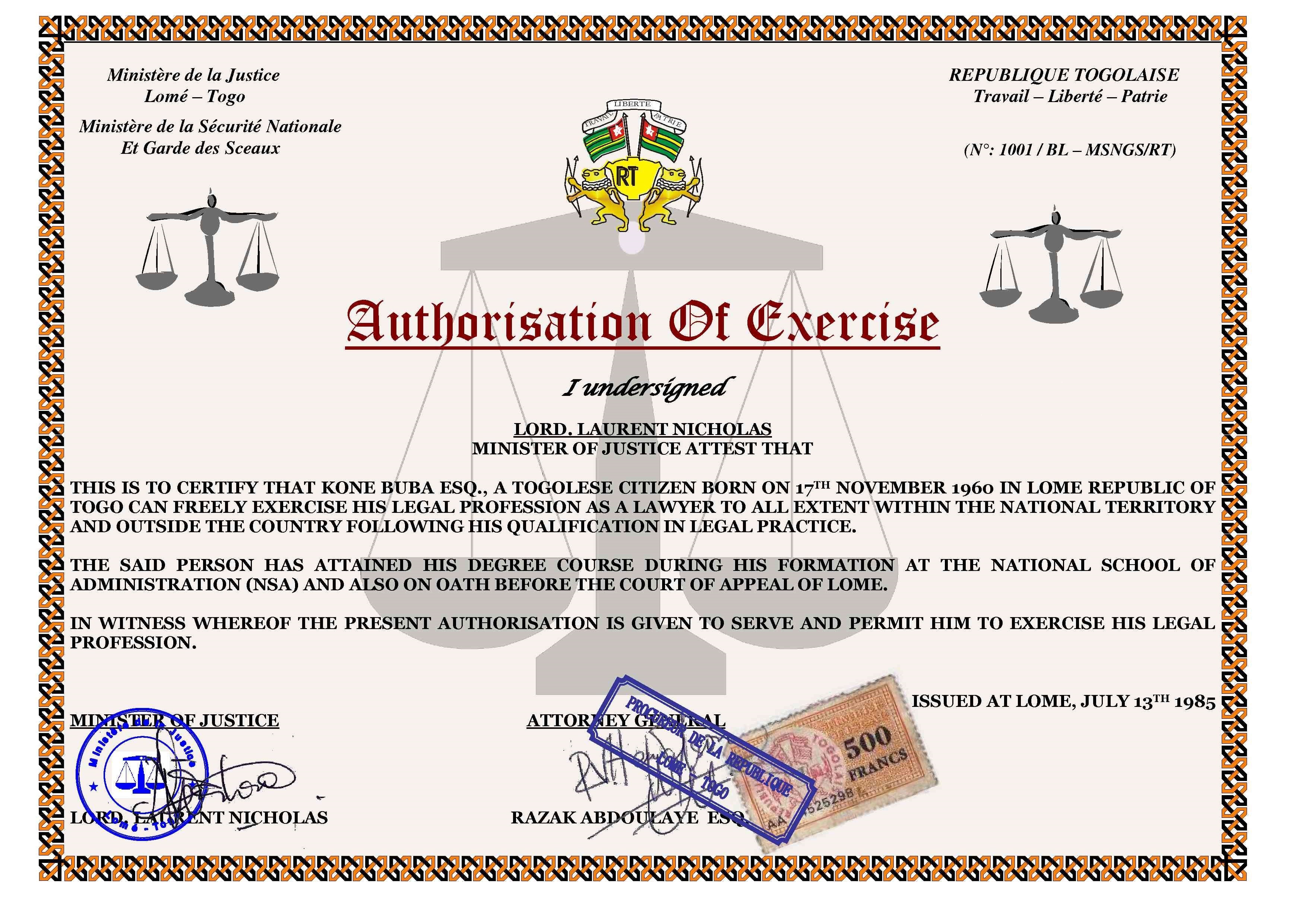 scammer certificate